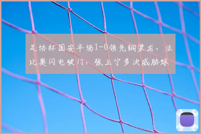 足协杯国安半场1-0领先铜梁龙，法比奥闪电破门，张玉宁多次威胁球门